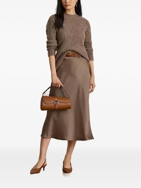 Lauren Ralph Lauren satin midi skirt - Brown