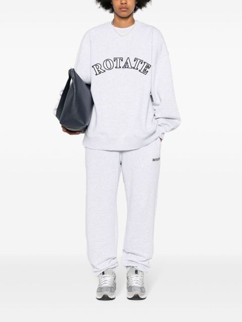 ROTATE BIRGER CHRISTENSEN logo-embroidered track pants - Grey