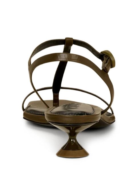 Cult Gaia 35mm Trevi sculpted-heel sandals - Green