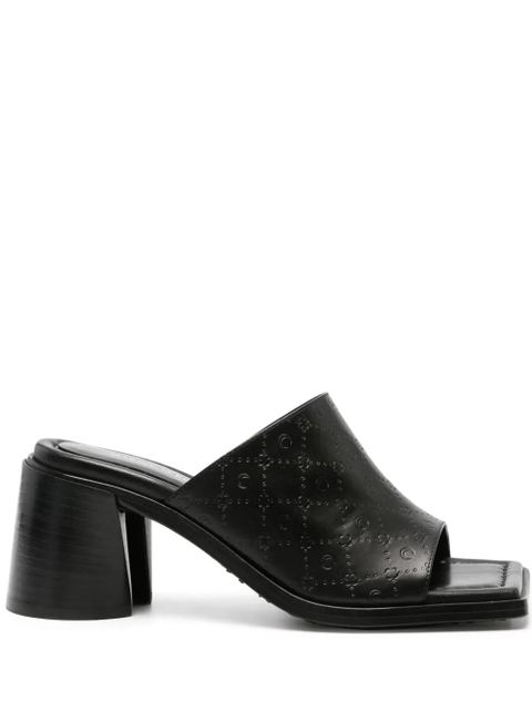 Marine Serre 75mm leather sandals - Black - zdjęcie produktu nr 1