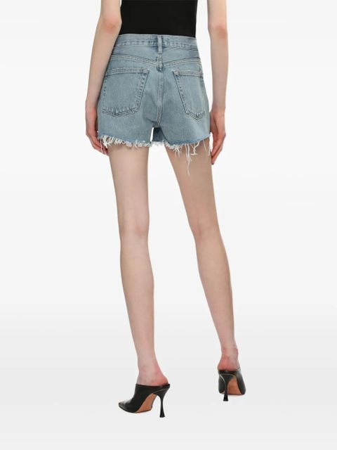 AGOLDE ripped denim shorts - Blue