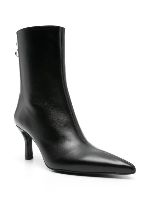 Maje 75mm leather ankle boots - Black - zdjęcie produktu nr 2