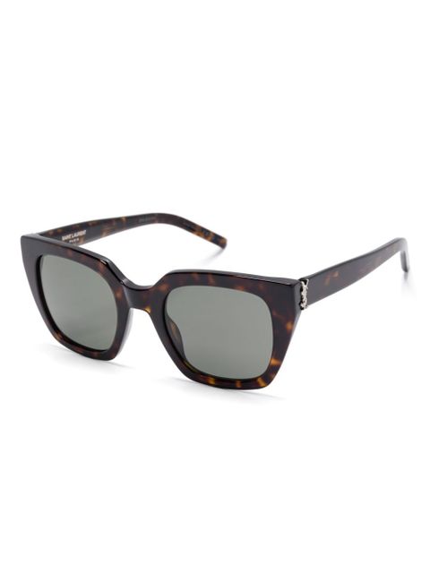 Saint Laurent Eyewear tortoiseshell-effect sunglasses - Brown - zdjęcie produktu nr 2