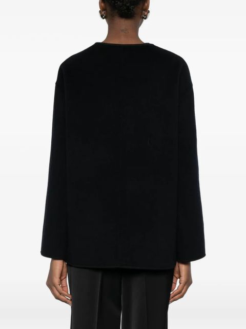 Róhe mandarin double-faced wool jacket - Blue