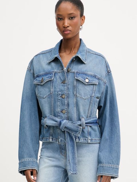 Pinko kurtka jeansowa damska bawełniana - zdjęcie produktu nr 1