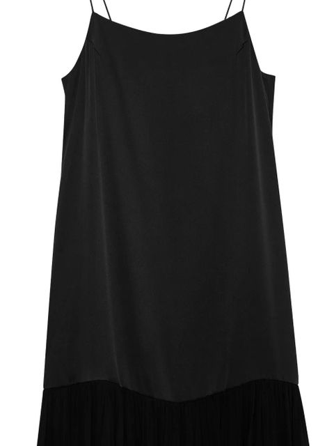 ANINE BING Clementine pleated maxi dress - Black