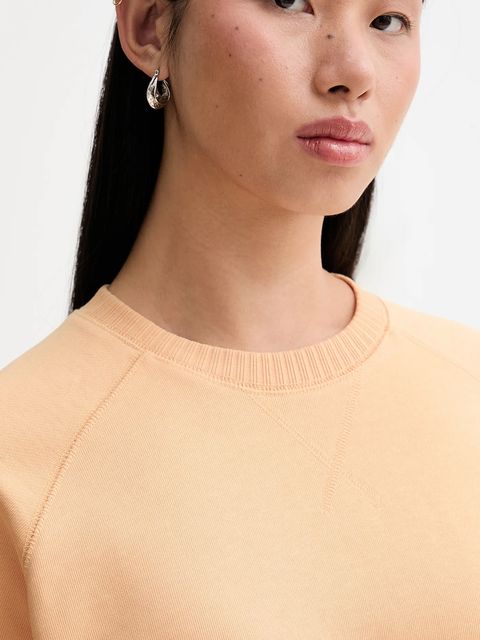 Marc O'Polo bluza bawełniana damska kolor pomarańczowy gładka 5000007895