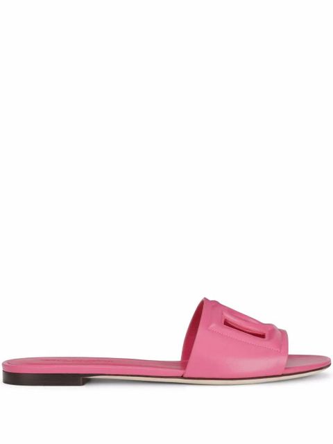 Dolce & Gabbana DG Logo leather sandals - Purple - zdjęcie produktu nr 2