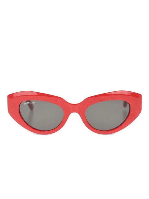 Balenciaga Eyewear oval-frame sunglasses - Red - zdjęcie produktu nr 1