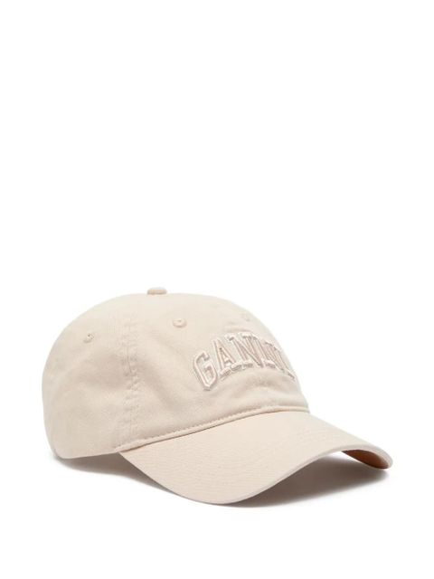 GANNI logo-embroidered cap - Neutrals - zdjęcie produktu nr 1