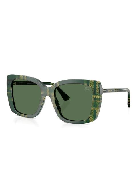 Burberry Eyewear check-pattern square sunglasses - Green