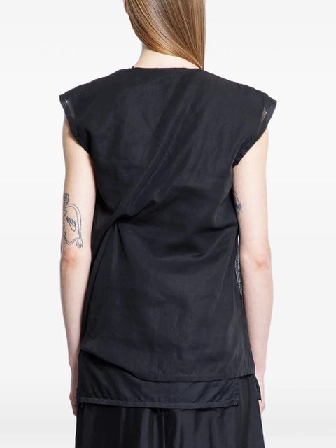 The Row Inawa draped top - Black