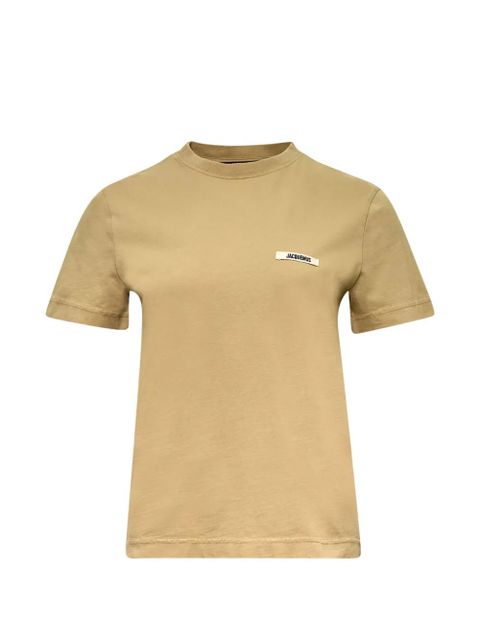 Jacquemus logo-patch T-shirt - Brown - zdjęcie produktu nr 1