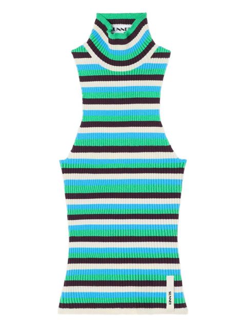 Sunnei striped high-neck vest - Blue - zdjęcie produktu nr 1