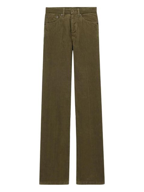 Saint Laurent five-pocket cotton trousers - Green - zdjęcie produktu nr 1