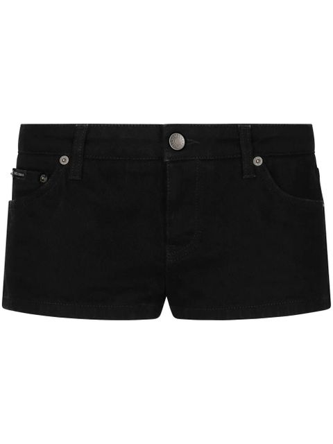Dolce & Gabbana mid-rise denim shorts - Black - zdjęcie produktu nr 1