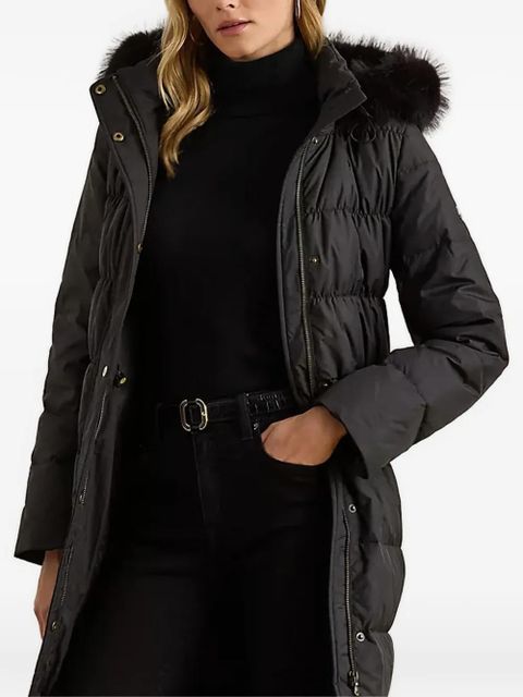Lauren Ralph Lauren faux fur hooded jacket - Black - zdjęcie produktu nr 1