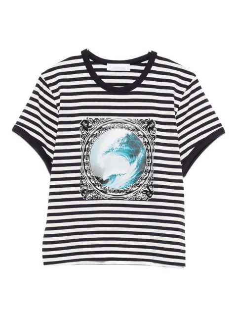 Rabanne striped graphic top - White - zdjęcie produktu nr 1