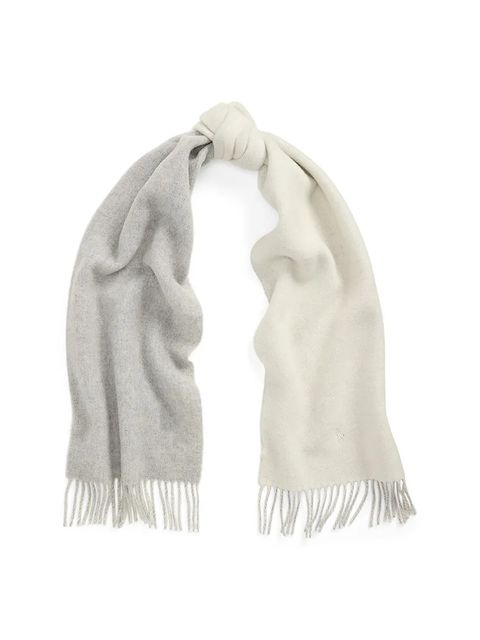 Polo Ralph Lauren szalik wełniany kolor beżowy gładki 455954371 - zdjęcie produktu nr 2