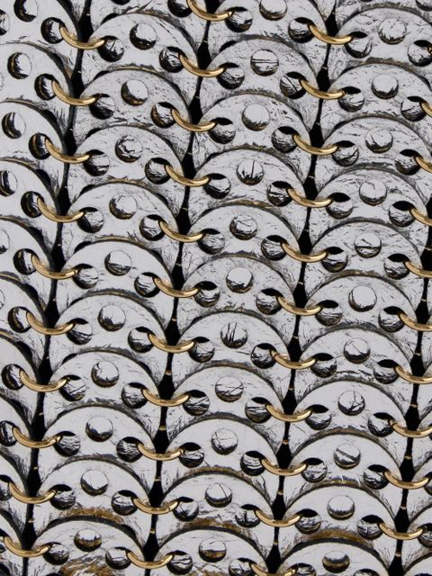 Rabanne Iconic Nano 1969 reversible shoulder bag - Gold