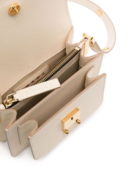 Marni Trunk leather cross body bag - Neutrals