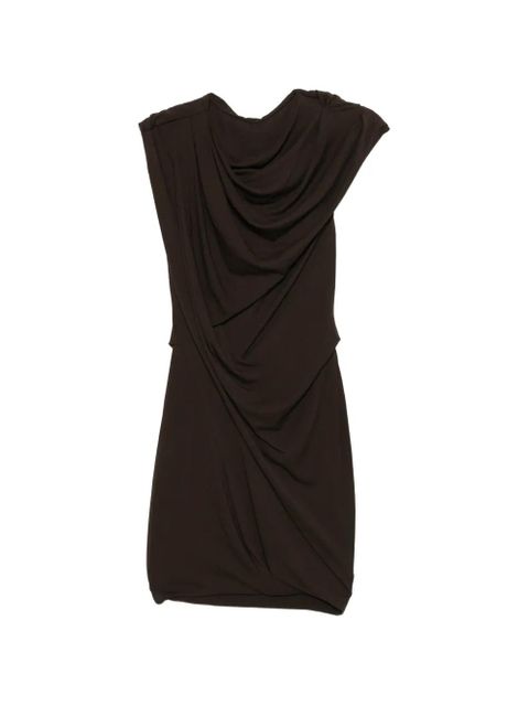 ENTIRE STUDIOS draped mini dress - Brown - zdjęcie produktu nr 1
