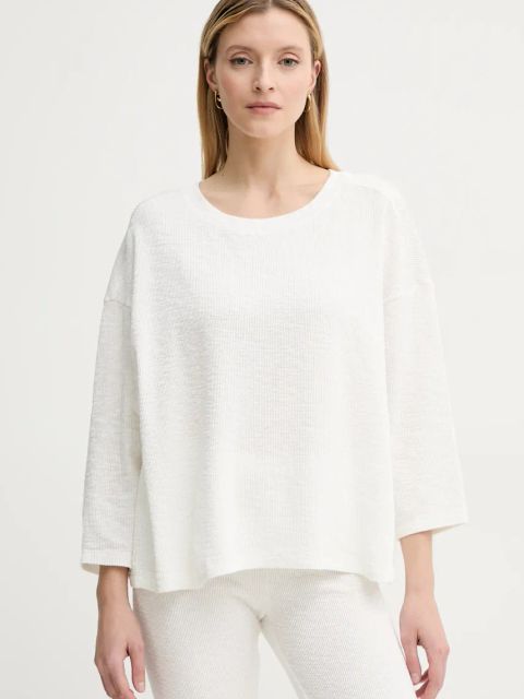 American Vintage longsleeve kolor beżowy YRU02AE25