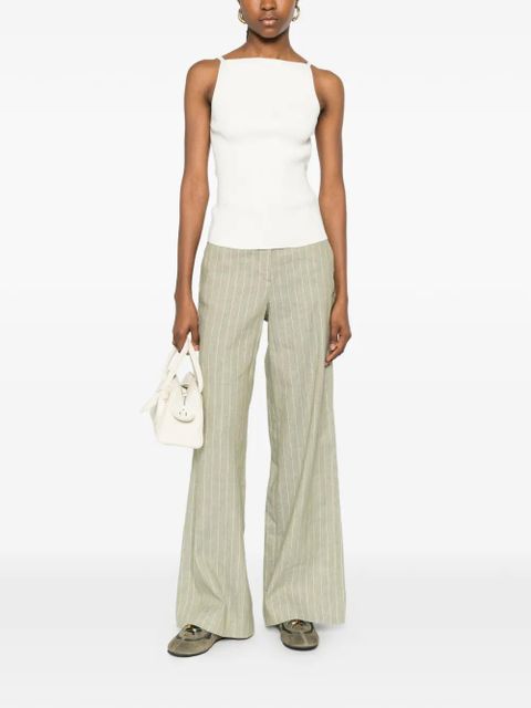 Maje square-neck ribbed top - Neutrals - zdjęcie produktu nr 2