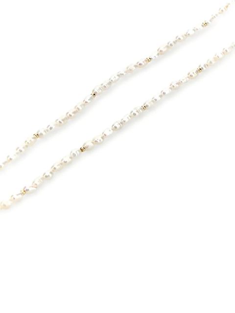 Valentino Garavani Ovalette Pearls necklace - White