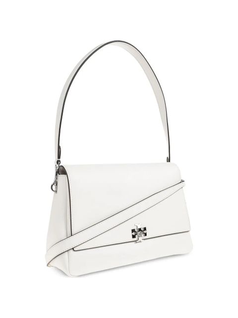 Tory Burch Charlie logo leather shoulder bag - White