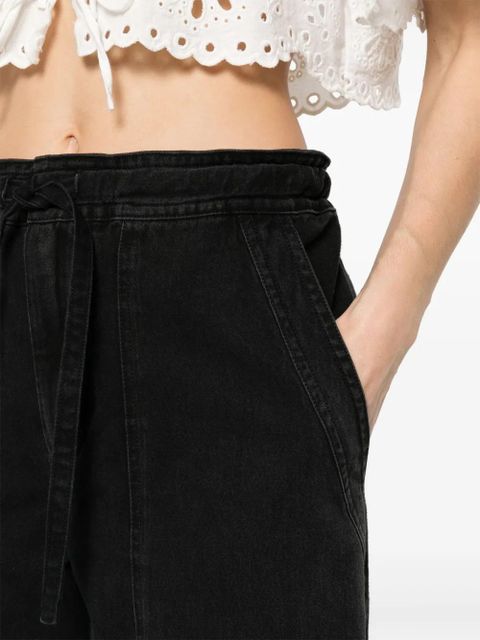 MARANT ÉTOILE Ivy tapered cargo jeans - Black