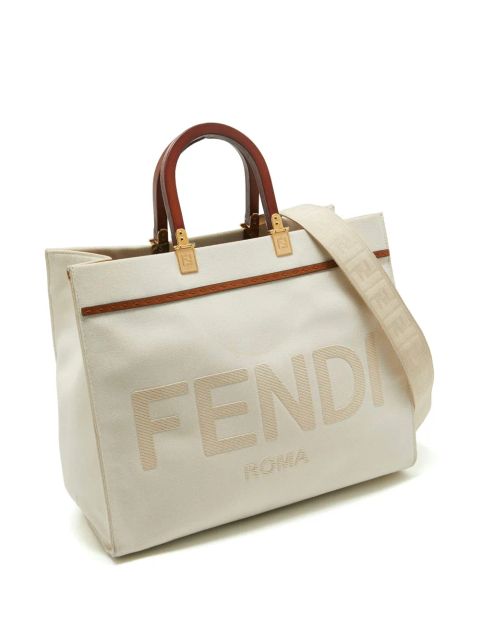 FENDI 2021 medium Sunshine two-way bag - White