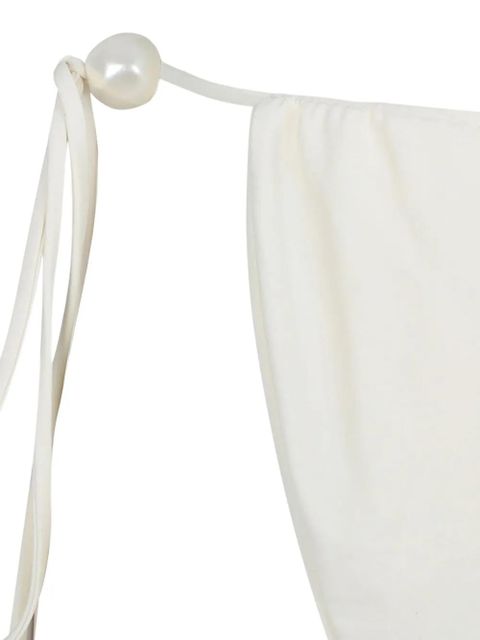 Magda Butrym halterneck bikini top - Neutrals