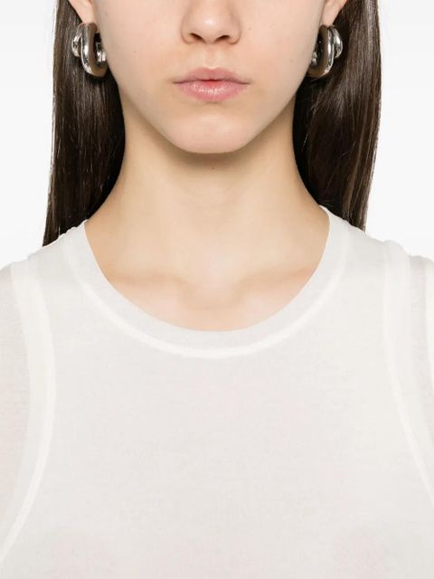 Jil Sander cotton midi dress - White