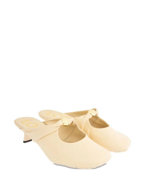 LOEWE 45mm Pebble Soft mules - Yellow