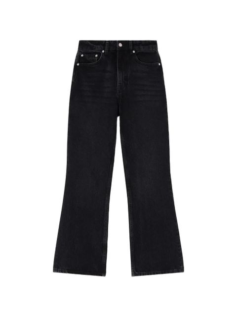 GANNI Betzy cropped flared jeans - Black - zdjęcie produktu nr 1