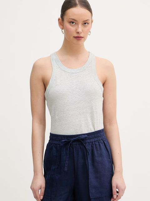 United Colors of Benetton top damski lniany - zdjęcie produktu nr 2