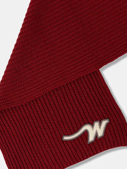 Weekend Max Mara szalik wełniany BARDIES damski kolor bordowy gładki 2525746035600 - zdjęcie produktu nr 2