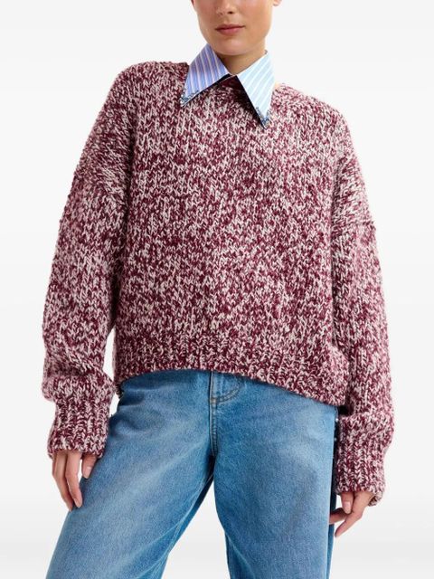 Essentiel Antwerp Izura ribbed-trim sweater - Red