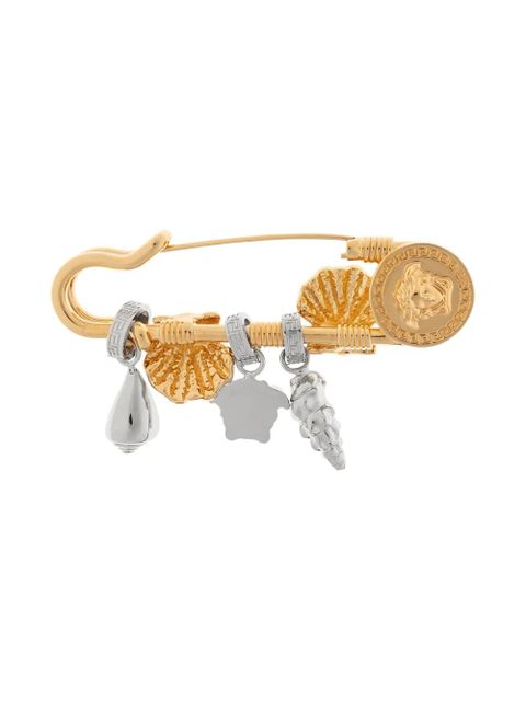 Versace Crystal Icons De La Mer brooch - Gold