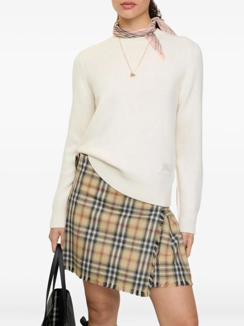 Burberry elbow-patch equestrian-knight sweater - Neutrals - zdjęcie produktu nr 2