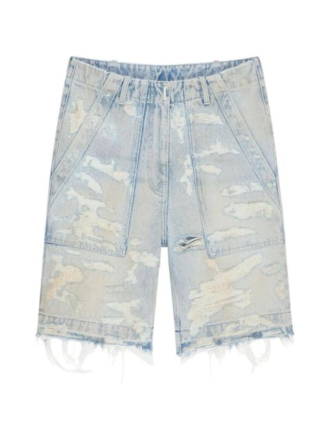 Givenchy distressed-details denim shorts - Blue - zdjęcie produktu nr 1