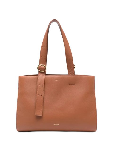 Jil Sander buckle-strap tote bag - Brown - zdjęcie produktu nr 1