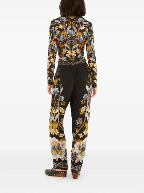 FARM Rio floral trousers - Black