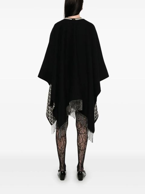 Valentino Garavani Toute La V poncho - Black