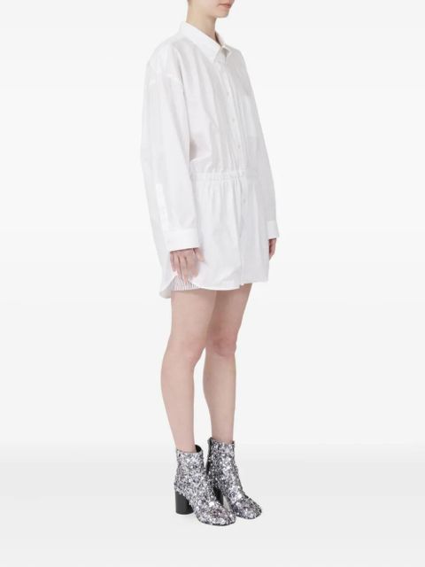 Maison Margiela elasticated-waist cotton shirt - White