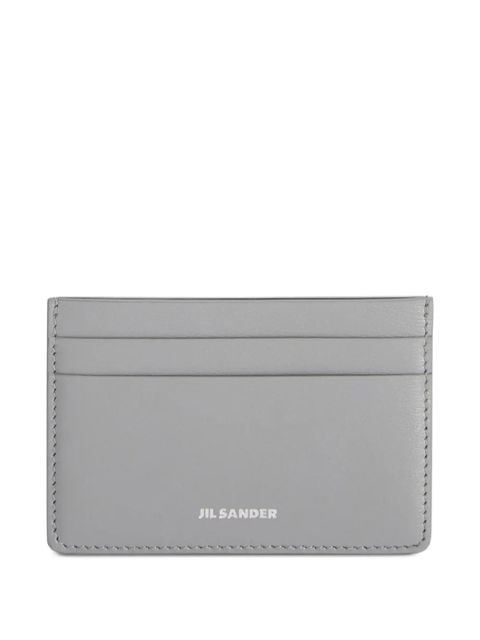 Jil Sander leather card holder - Grey - zdjęcie produktu nr 1