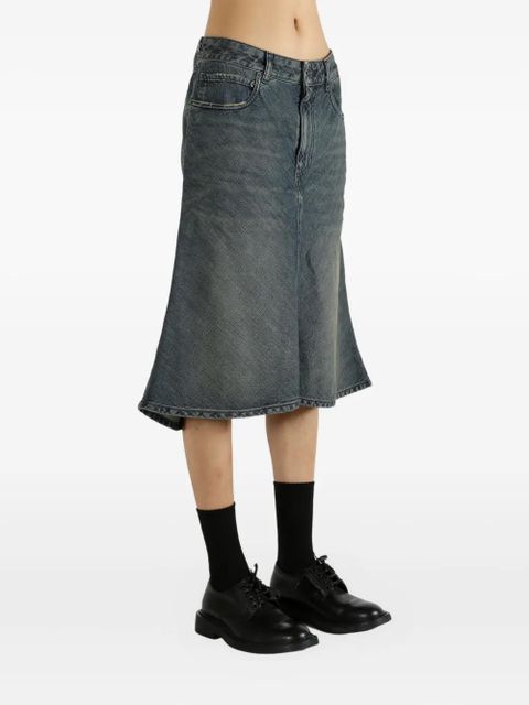 Balenciaga flared denim skirt - Blue - zdjęcie produktu nr 2