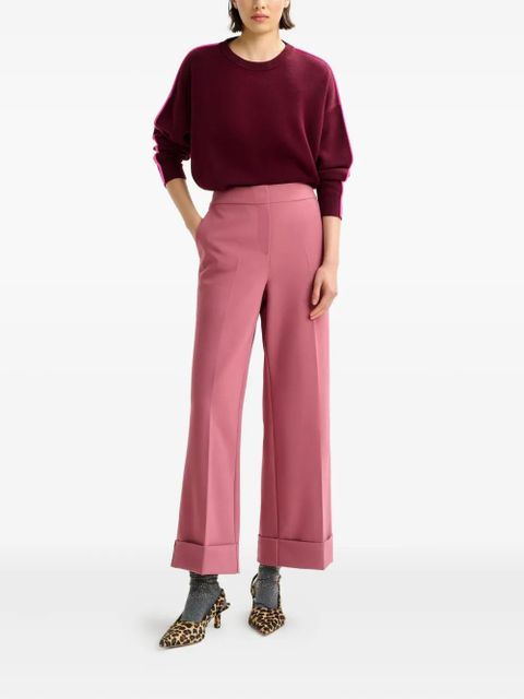 Essentiel Antwerp pressed-crease flared trousers - Pink