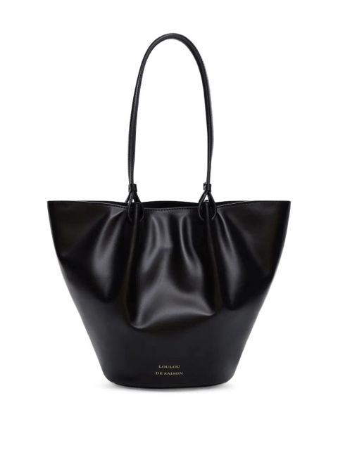 LouLou de Saison MILAE circular tote bag - Black
